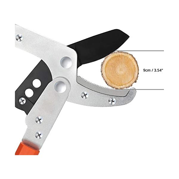 upstartech Astschere Teleskop, Astschneider für Zweige mit 45mm Durchmesser Gartengeräte, Verstellbare Griffen, Tote… – Bild 6