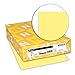 Neenah Paper Exact Index Card Stock, 110 lb Index Weight, 8.5 x 11, Canary, 250/Pack