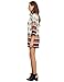Floerns Women's Long Sleeve Palm Leaf Print Ethnic Style Shift Dress Multi L Red