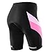 NOOYME Womens Bike Shorts for Cycling with 3D Padded Breathable Women Cycling Shorts (XXL, Flame with sea)