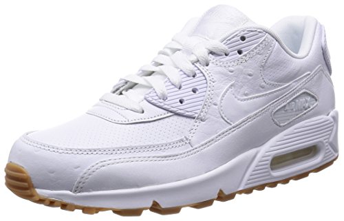 nike air max 90 leather pa white-white