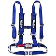 RASTP 4 Point Safety Harness Set with Ultra Comfort Heavy Duty Shoulder Pads,(Pack of 1) (Blue)