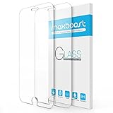 Phone 7 Screen Protector, Maxboost  2-Pack Tempered Glass Screen Protector For Apple iPhone 7 & iPhone 6/6s [3D Touch Compatible] 0.2mm Screen Protection Case Fit 99% Touch Accurate- Clear (Wireless Phone Accessory)