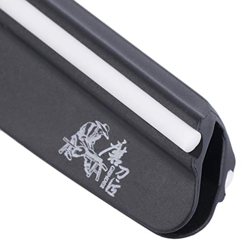 Knife Sharpener,Knife Sharpener Best Angle Guide Sharpening Stone Grinder Tool Durable Kitchen Tools Ceramic Protective Strip Easy Operation