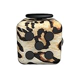 LEDeng Fidget Toys Cube for Fidgeters! Relieve Stress, Anxiety, and Boredom all at your finger tips (leopard-print)