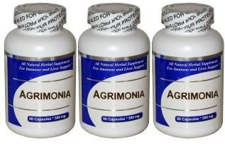 Agrimonia 3 Bottles (100 Caps per Btl.) - Concentrated Herbal Extract - Dietary Supplement