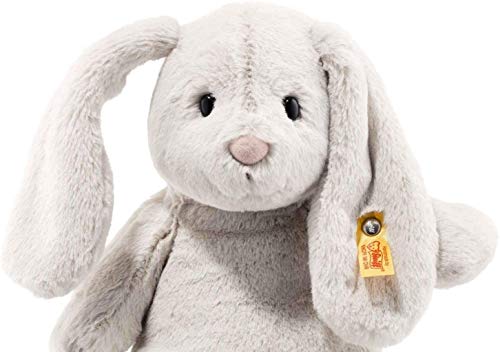 Steiff Hoppie Hase mit Schlappohren 28 cm hellgrau, Plüschtier, Soft Cuddly Friends, flauschiges Stofftier zum Kuscheln und Spielen, Kuscheltier für Mädchen und Jungen, waschmaschinenfest – Bild 7