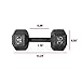 CAP Barbell Cast Iron Hex Dumbbell, Black, Single, 35 lb