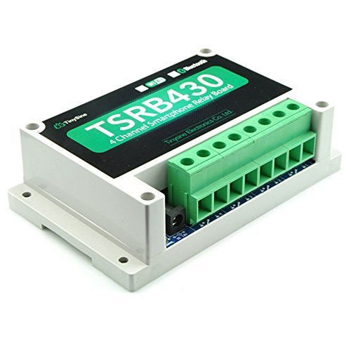 TSRW430- 4 Channel WiFi Smartphone Controlled 30A Relay Board with Enclosure