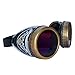 Handmade Steampunk Victorian Style Goggles with Vintage Filigree Decoration, Costume Novelty Accessory