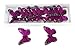 Shinoda Design Center Purple 12Pc Butterfly Decor