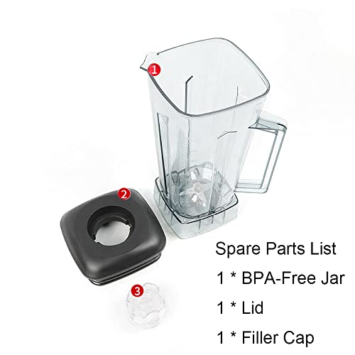 CRANDDI Replacement Pitcher Jar for YL010, BPAfree Spare Blender Cup