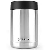 BlinkOne Can Cooler: Stainless Steel Beverage Bottle Insulator Holder and Cooling Jar (12 Oz)