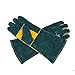 Handing Workshop Welding Gloves Extreme Heat Resistant Cow Split Leather BBQ Camping Cooking Weld Gloves Baking Grill Gloves Mitts for Tig Welder Fireplace Stove Pot Holder Glove