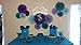 Mermaid Birthday Decorations Girl Wonderland Frozen Party Mermaid Baby Shower Decorations Aqua Blue Teal Purple Tissue Paper Fan/Summer Party/Tropical Party/Under The Sea Party