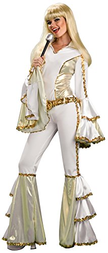 Mia Costumes - Disco Queen Adult Costume (One Size up to Size