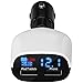 USB Car Charger, Awakelion Quick Charge 2.0 LED 2-Port USB Phone Charger(3.4A / 30W) with Voltage Meter Monitor LCD Screen Display for All Devices