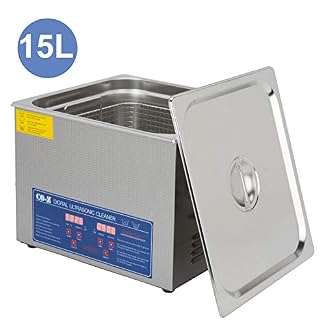 CO-Z 15L Professional Ultrasonic Cleaner with Timer Digital for Cleaning Jewelry Glasses Watch Small Parts Circuit Board…