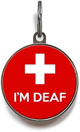 I Am Deaf Custom Medical Pet Tag (Small)