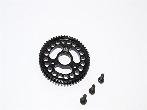 GPM for Traxxas Slash 4X4 / Stampede 4X4 / Hoss 4X4 Upgrade Parts Steel Main Gear (54T) - 1Pc Set Black