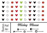 Mickey Mouse Waterslide Nail Decals - Set of 50
