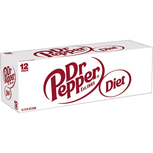 DIET DR PEPPER SODA, 12 FL OZ CANS, 12 PACK