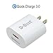 Quick Charge 3.0 Wall Charger,18W QC 3.0 Charger, Fast Charger Compatible for Galaxy S8/S7/Edge/Plus, Note 8/7, HTC One A9/M9, iPhone, iPad and More(White)-2 Pack