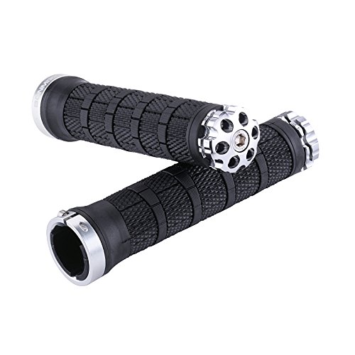 BONMIXC Bike Grips, Aluminum Alloy Single-side Locking MTB Grips For MTB BMX Folding Bike