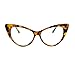 SA106 Womens Goth Mod Chic Classic Retro Cat Eye Optical Glasses Tortoise