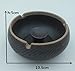 Kinger_Home Ceramic ashtray,Ash Holder for Smokers, Desktop Smoking Ash Tray for Home office Decoration(TC-1) (D)