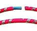 PRO Hoops (Ultra-Grip/Glitter Deco) Weighted Travel Hoop (100cm/39') Hoops for Exercise, Dance & Fitness! (640g) NO Instructions Needed - Same Day Dispatch! (UV Pink/Silver Glitter)