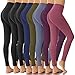 High Waisted Leggings for Women-Soft Opaque Slim&Tummy Control Pants for Yoga Running Casual Dressy- One/Plus Size. (8 Pack Black*3+Navy+Olive+Gray+Vitntage Violet+Old Rose, Plus Size (US 12-24))