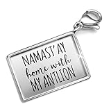 Clip on Charm & Bracelet Set Namast'ay Home With My