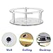 HAHOME Acrylic Speaker Base Stand,Ceiling Wall Mount Protective Stand for Echo Dot (2nd Generation), Clear