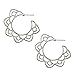 Ethnic Tribal Gold Silver Floral Drop Earring for Women Hollow Flower Dangle Earring Boho Chic Round Earrings (Silver)