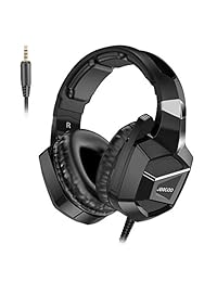Jeecoo J20 - Auriculares estéreo para videojuegos - Bajo Surround - Auriculares de memoria blandos - cancelación de ruido con micrófono - Compatible con PS4, PS4 Pro, Xbox One S, Xbox One Controller, PC Games