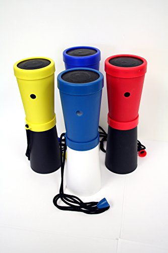 Storus SuperHorn, Loud Breath Powered Horn For Safety, Sports, Parties, Camping And More, Yellow And Black, 6.75 Inches Long 1 pc