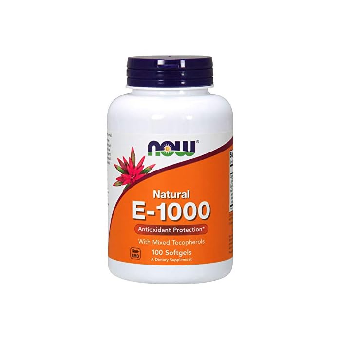 NOW Supplements, Vitamin E-1000 IU Mixed Tocopherols, 100 Softgels