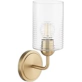Quorum Lighting 598-1-80 Charlotte Wall Mount, 1-Light 100 Watts, Aged Brass