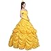 Ainiel Women's Cosplay Costume Princess Dress Yellow Satin (M, Style 1)