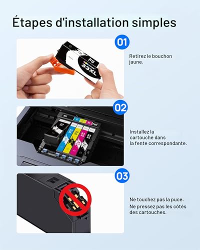 GPC Image 33XL Ink Cartridges Compatible with Epson 33 XL for Expression Premium XP-540 XP-530 XP-830 XP-7100 XP-900 XP-640 XP-630 XP-635 XP-645 Pack of 15
