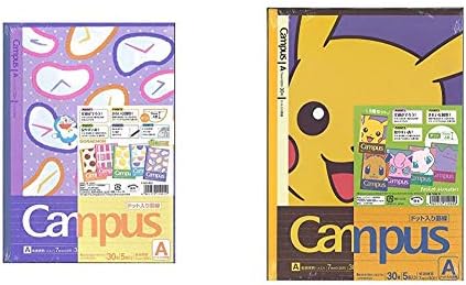 セット買い ショウワノート ドラえもん 学習帳 ノート キャンパス A罫 ドット入り B5 5冊パック ポケモン