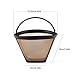 Delidge Reusable Coffee Filter No.4 Cone Coffee Filters Replacement Ninja Coffee Filters for Coffee Bar Makers, BPA Free (1 Pack)