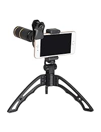 Apexel   Lente para cámara de teléfono móvil con trípode, kit de lente 6 en 1, lente telephoto de 16x, lente de zoom, ojo de pez, gran angular, filtro Macro CPL estrella, lente de clip, compatible con iPhone X 8 7 6 Plus Samsung Smartphone