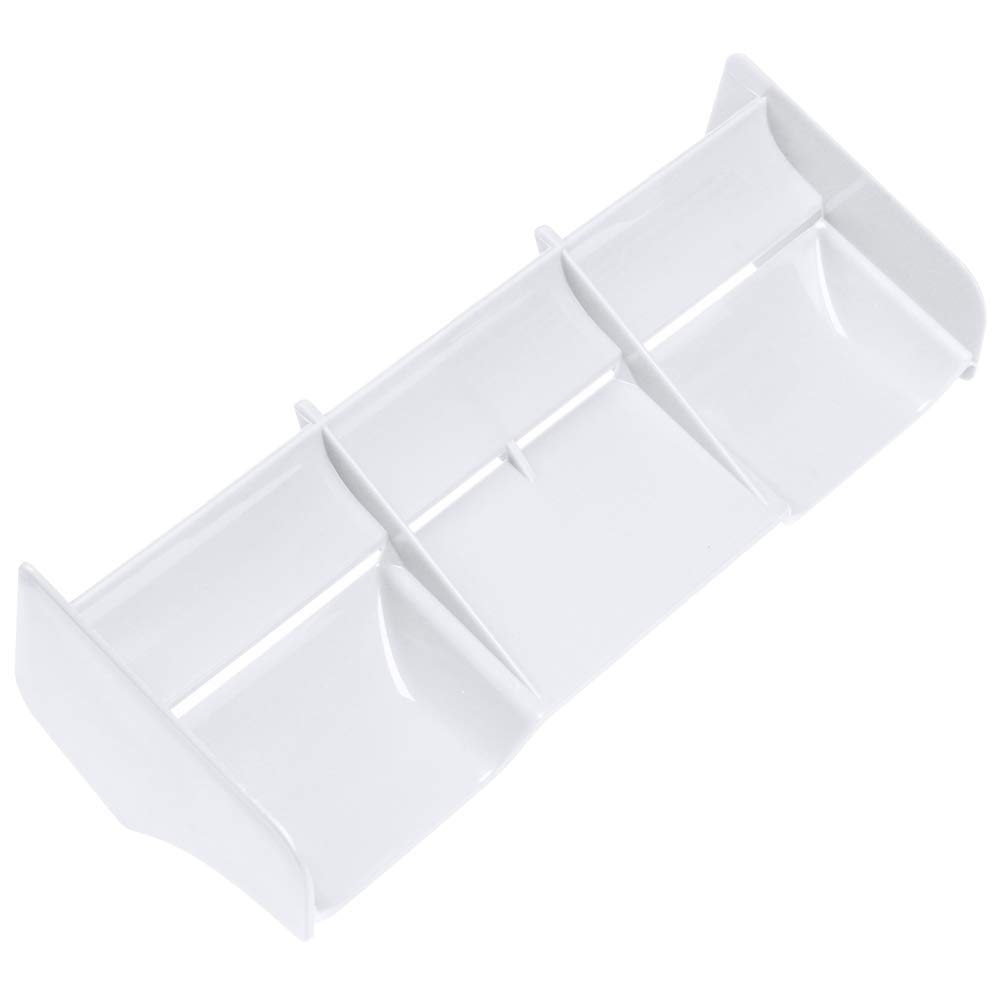 KEEDA 1/8 RC Car Plastic Tail Wing RC Body Shell Rear Wing for 1/8 Scale Short-Course Truck Off-Road Racing Buggy RC Model Car (White)