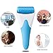 Eurobuy Ice Roller for Face & Eye Puffiness Migraine Pain Relief and Minor Injury,Set of 2 Roller Heads Ice Rolling Massager,Handhold Stainless Steel Roller,Skin Care Beauty Tool (Blue)