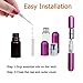 Nasal Inhalers for Essential Oils and Aromatherapy, Reusable Blank Aluminum Nasal Inhaler Tubes,with 2 Mini droppers 24 Cotton Wicks and 24 Writable Stickers, 6 PACK