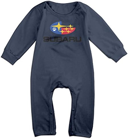 Kids BabySubaru1 Long Sleeve Romper Navy