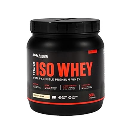 Body Attack Extreme ISO Whey, 2 er Pack (2x 500g) (Strawberry)