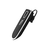 300H Standby Bluetooth Earpiece with Mic, Yuwiss Wireless In Ear Earbud Headphones Car Headset with 20 Hours Hands-free Calling for iPhone 6 7 Plus, Driving, Samsung Galaxy (Black)